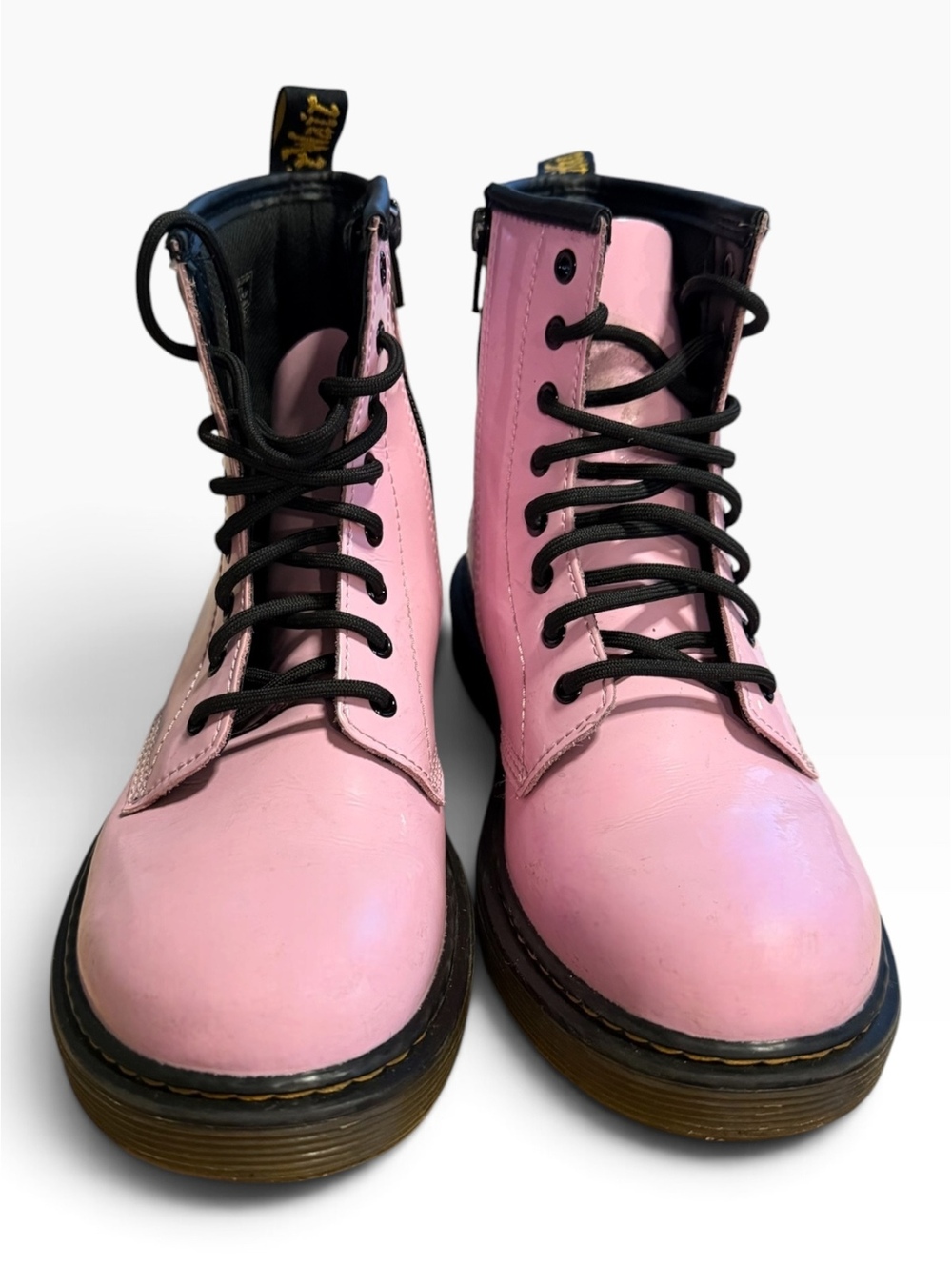 Dr. Martens  1460 Pale Pink Patent Leather Boots Size US 5 / UK 3